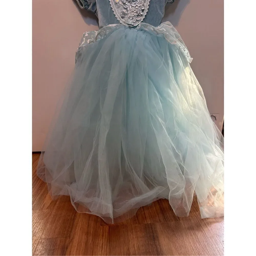 Cinderella Dress Blue with necklace | Toddler girl Size 4-5
